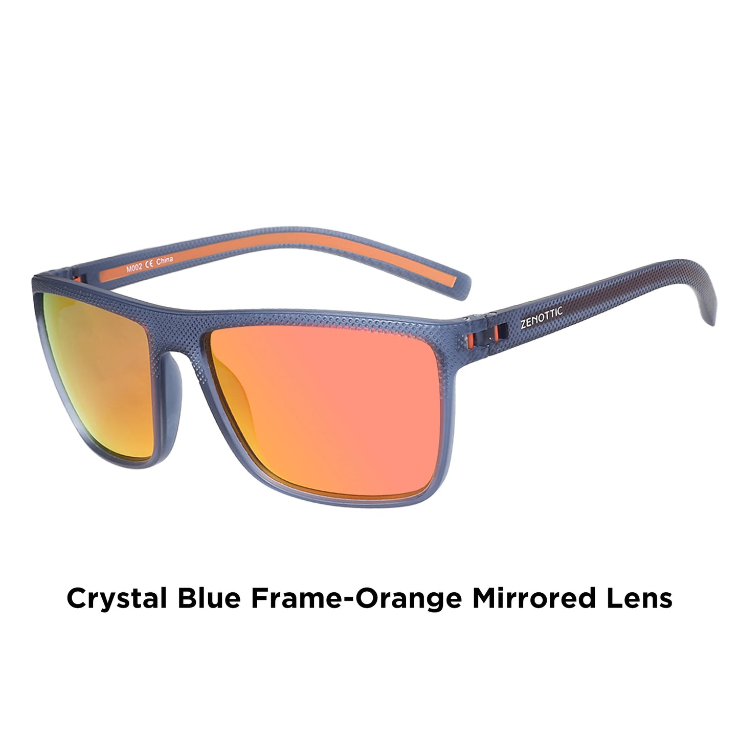 ZENOTTIC Lunettes de Soleil Polarisées Carrées — TR-90 Léger, UV400, Unisexe