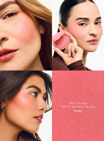 Blush Rare Beauty Soft Pinch Matte Worth - Crème Poudre Rebondi Coussiné Aérien Léger Flush Naturel