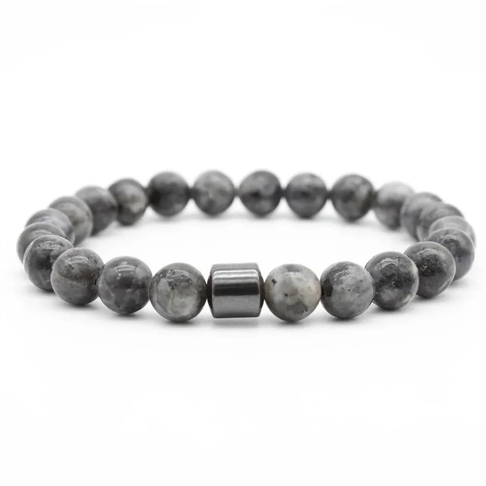 Bracelet Perles de Pierre Naturelle – Énergie & Style Unisexe