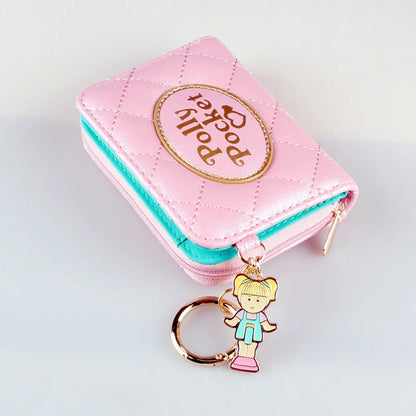 Portefeuille Matelassé Rose Femme - Porte-Monnaie Élégant avec Compartiments Cartes et Pièces