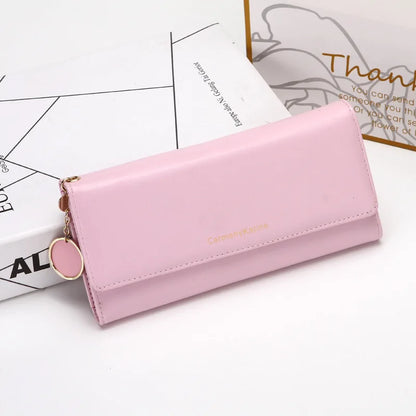 Portefeuille Long Femme Tri-Fold Cuir Lettre - Clutch Porte-Cartes Fresh Fashion