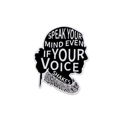 Pin's Émaillé Citations Anglaises – Broche Badge Message Unisexe