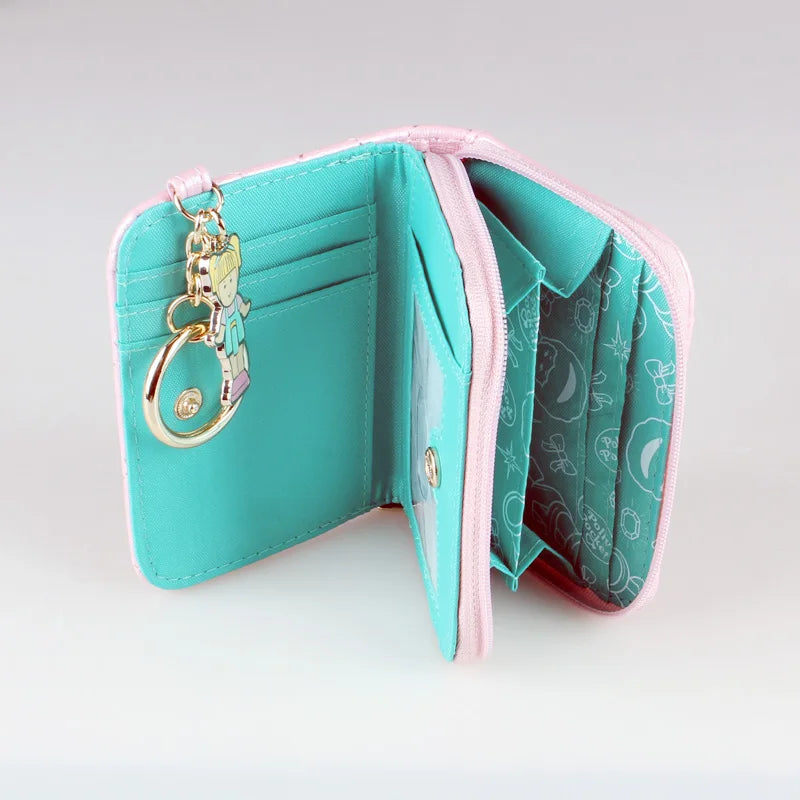 Portefeuille Matelassé Rose Femme - Porte-Monnaie Élégant avec Compartiments Cartes et Pièces