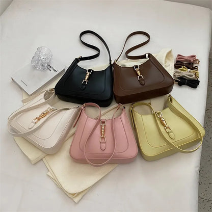 Sac à Main Femme Cuir Luxe Designer - Sac Bandoulière Crossbody Jaune Pâle