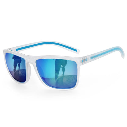 ZENOTTIC Lunettes de Soleil Polarisées Carrées — TR-90 Léger, UV400, Unisexe