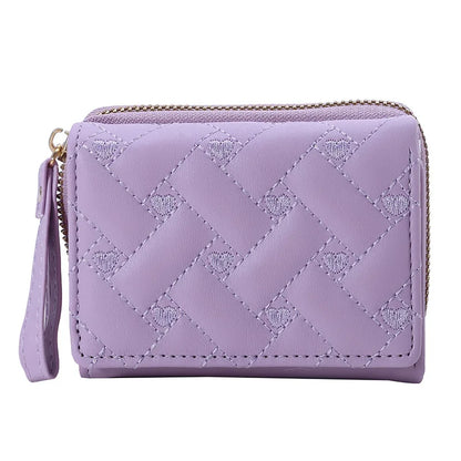 Portefeuille Femme Kawaii Mignon Luxe - Designer Lady Wallet Cuir Porte-Monnaie Beige