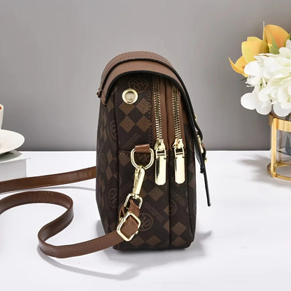 Sac Bandoulière Femme Multi-Poches Crossbody Luxe - Petit Sac Épaule Pratique Shopping Quotidien
