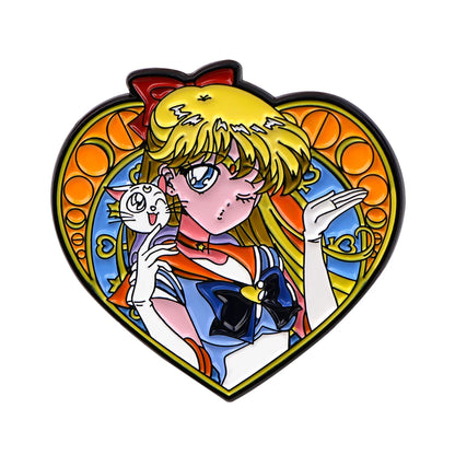 Pin's Émaillé Cartoon Anime Kawaii – Broche Badge Métal Femme Fille