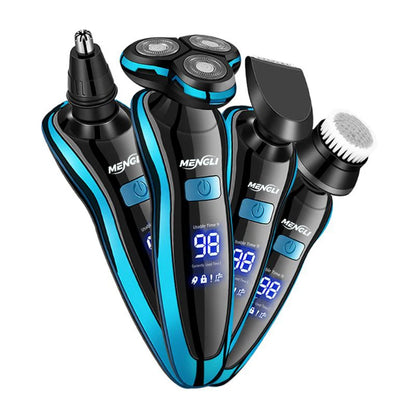 Rasoir Électrique Multifonction Étanche Homme Femme - Tondeuse Corps Barbe Bikini Rotative