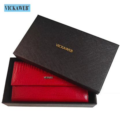 Portefeuille Femme Cuir Verni Noir - Porte-Monnaie Magnétique avec Fermoir Hasp Élégant