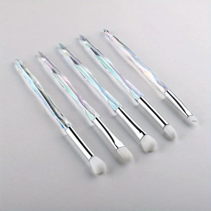 Set 5-10 Pinceaux Maquillage Professionnel - Poudre Libre Contour Fond de Teint Correcteur Sourcils Beauté