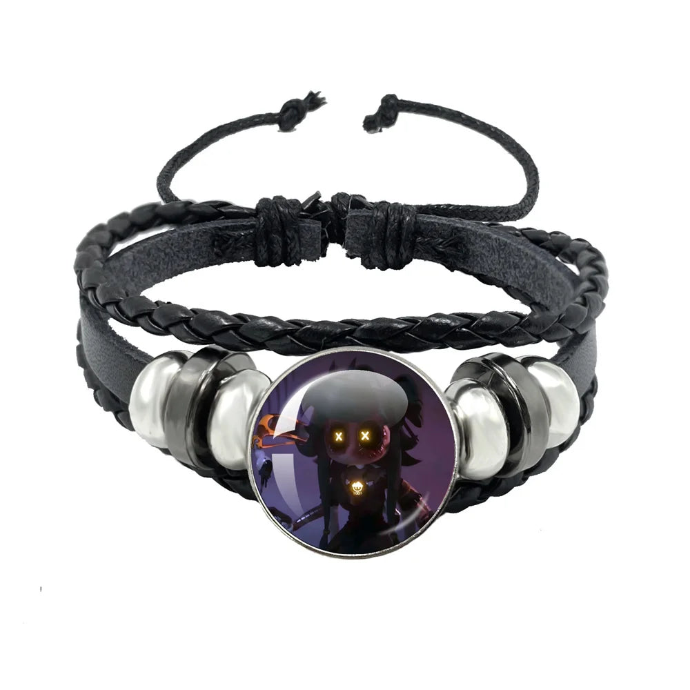 Bracelet Murder Drones Uzi x N – Cabochon Verre Cuir Ajustable Fan Art