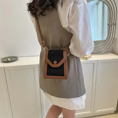 Sac Bandoulière Femme Téléphone - Mini Pochette Cuir PU Crossbody