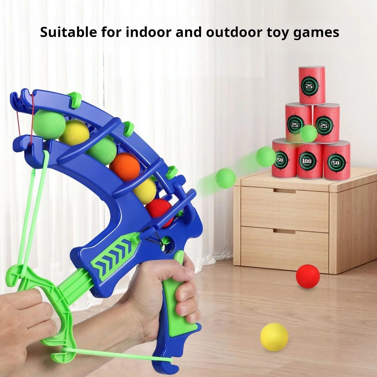 Jeu de Cible Montessori avec Balles Adhésives - Jeu Éducatif Extérieur
