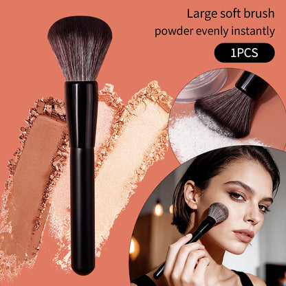 Gros Pinceau Poudre Multifonction Doux - Blush Contour Fixation Maquillage Professionnel Beauté Outil