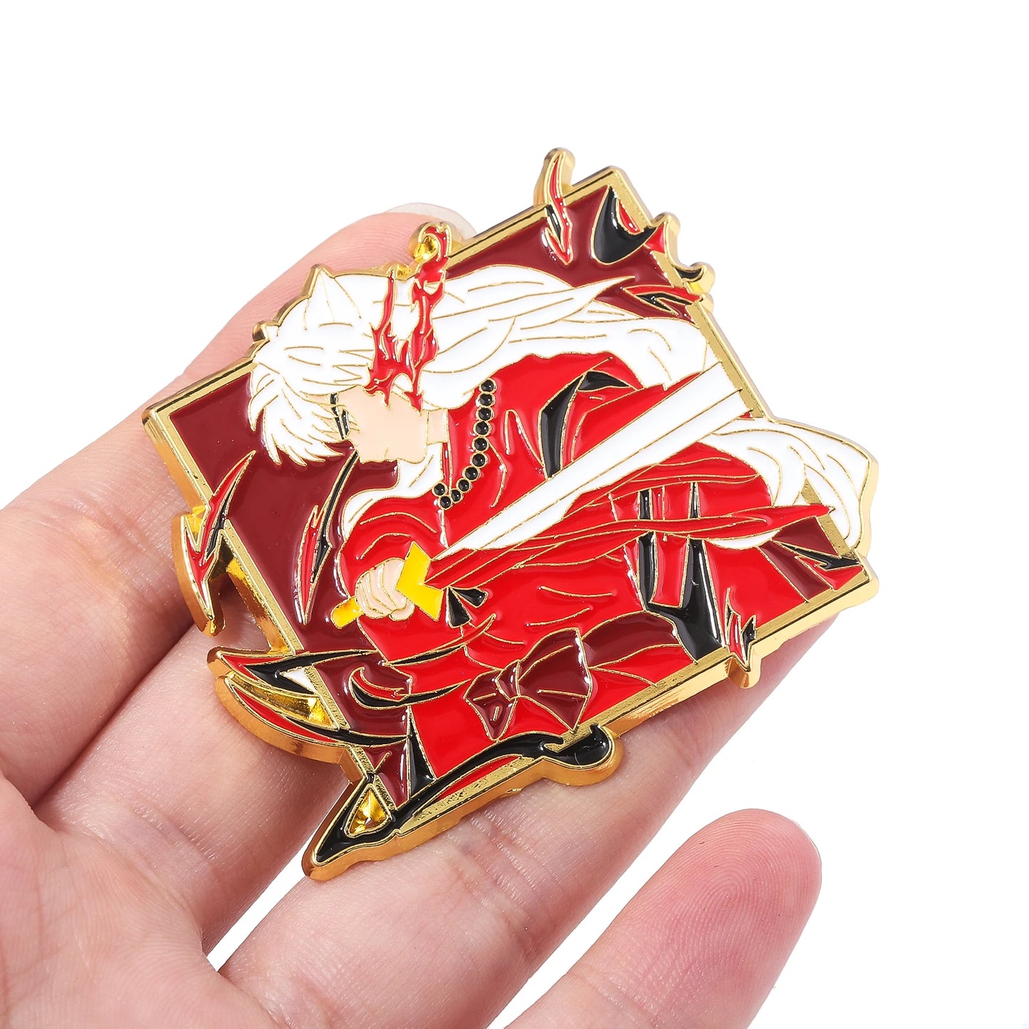 Pin's Émaillé Inuyasha Sesshoumaru – Broche Badge Décoration Unisexe