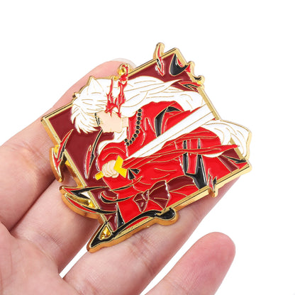Pin's Émaillé Inuyasha Sesshoumaru – Broche Badge Décoration Unisexe