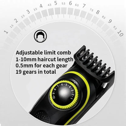 Tondeuse Cheveux Électrique Kemei Homme - Kit Beauté Rasoir Barbe Multifonction Coupe Cheveux
