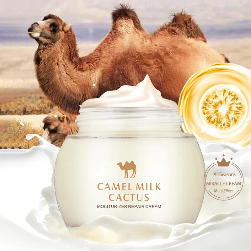 Crème Hydratante Lait Chamelle Cactus - Nourrissante Rajeunissante Longue Durée Naturelle Soin Beauté
