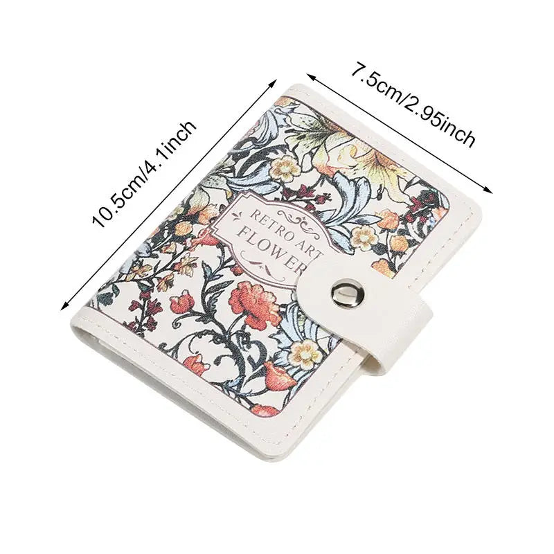Portefeuille Femme 20 Poches Cartes Cuir PU - Porte-Cartes Étanche Grande Capacité