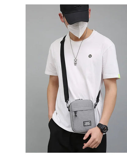 Mini Sac Baguette Bandoulière en Oxford – Unisexe