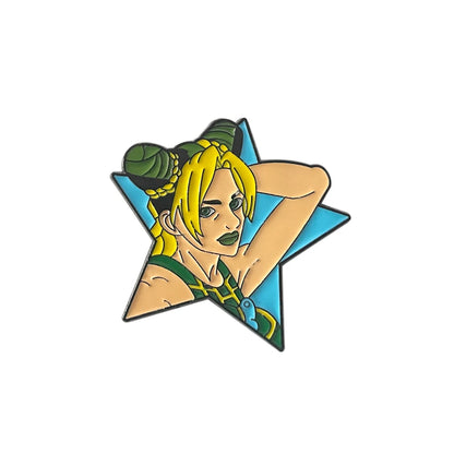 Pin's Émaillé Coccinelle Bleue JoJo's Bizarre Adventure Giorno Giovanna – Badge Broche Anime Fans