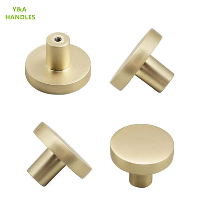 Poignée de Meuble Moderne en Aluminium - Bouton Rond pour Armoire et Tiroir