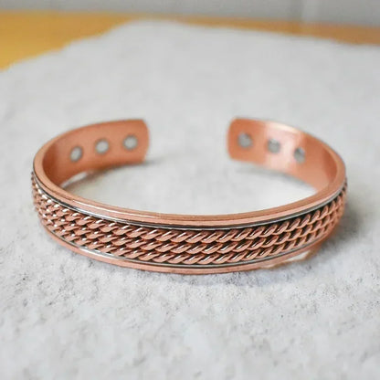 Bracelet Cuivre Pur 99,99% Magnétique – Soulagement Arthrite Unisexe