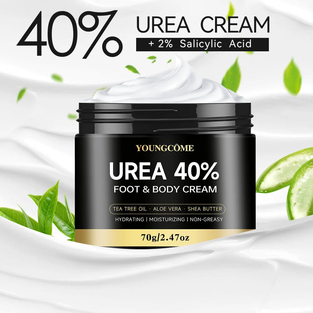 Crème Urée 40% Pieds 40g - Talons Fissurés Genoux Mains Hydratante Réparatrice Exfoliante Peau Sèche