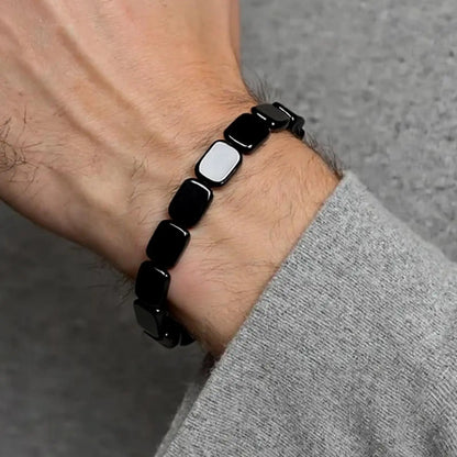 Bracelet Hématite Homme – Bijou Artisanal Zen pour le Quotidien