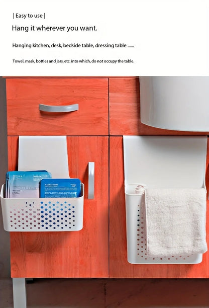 Organisateur de Porte d'Armoire de Cuisine - Panier de Rangement Suspendu Multifonction