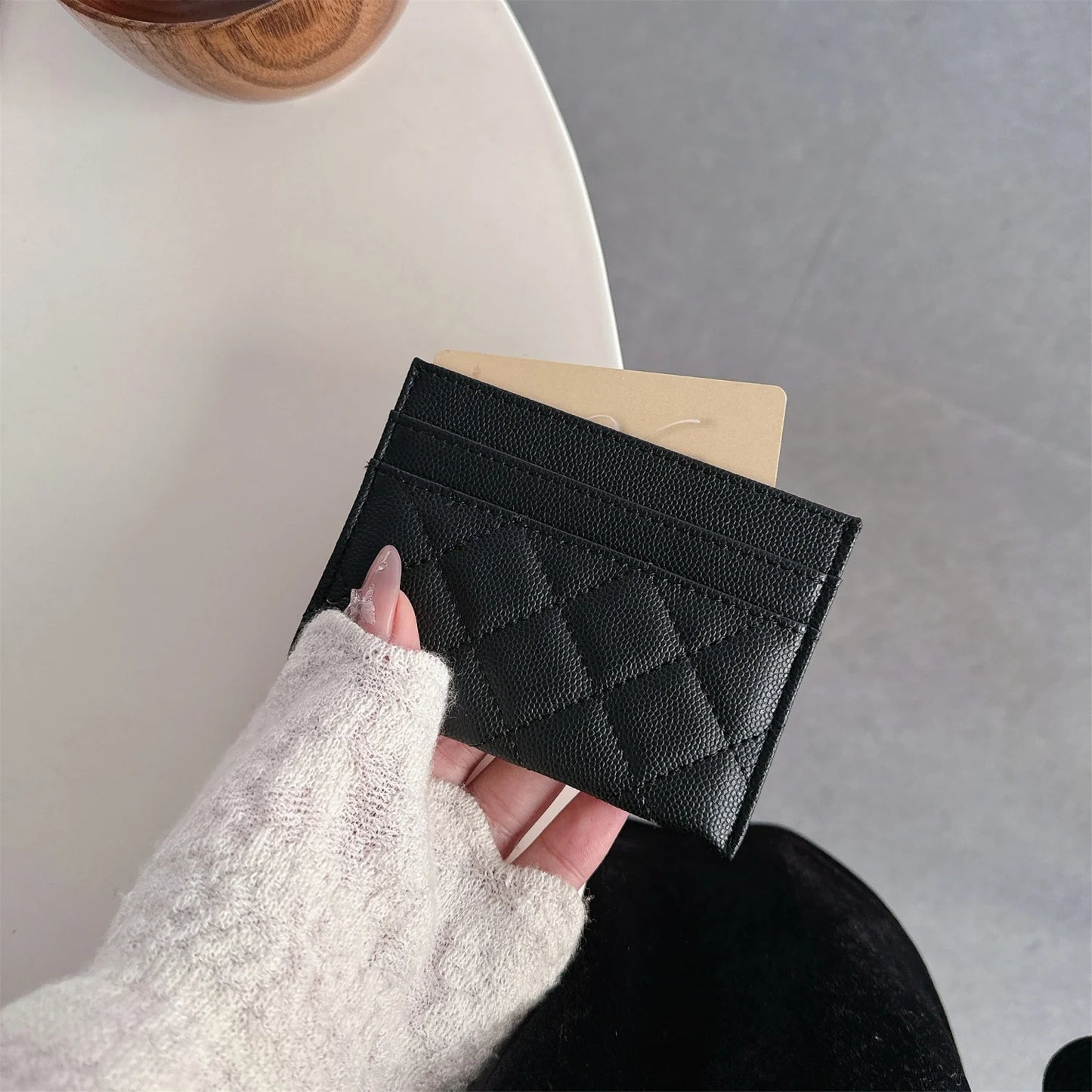 Portefeuille Femme Design Luxe Cuir PU - Porte-Cartes Multifonction Court