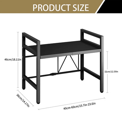 Étagère Extensible pour Micro-Ondes 42-64cm - Organisateur de Comptoir Résistant à l'Humidité