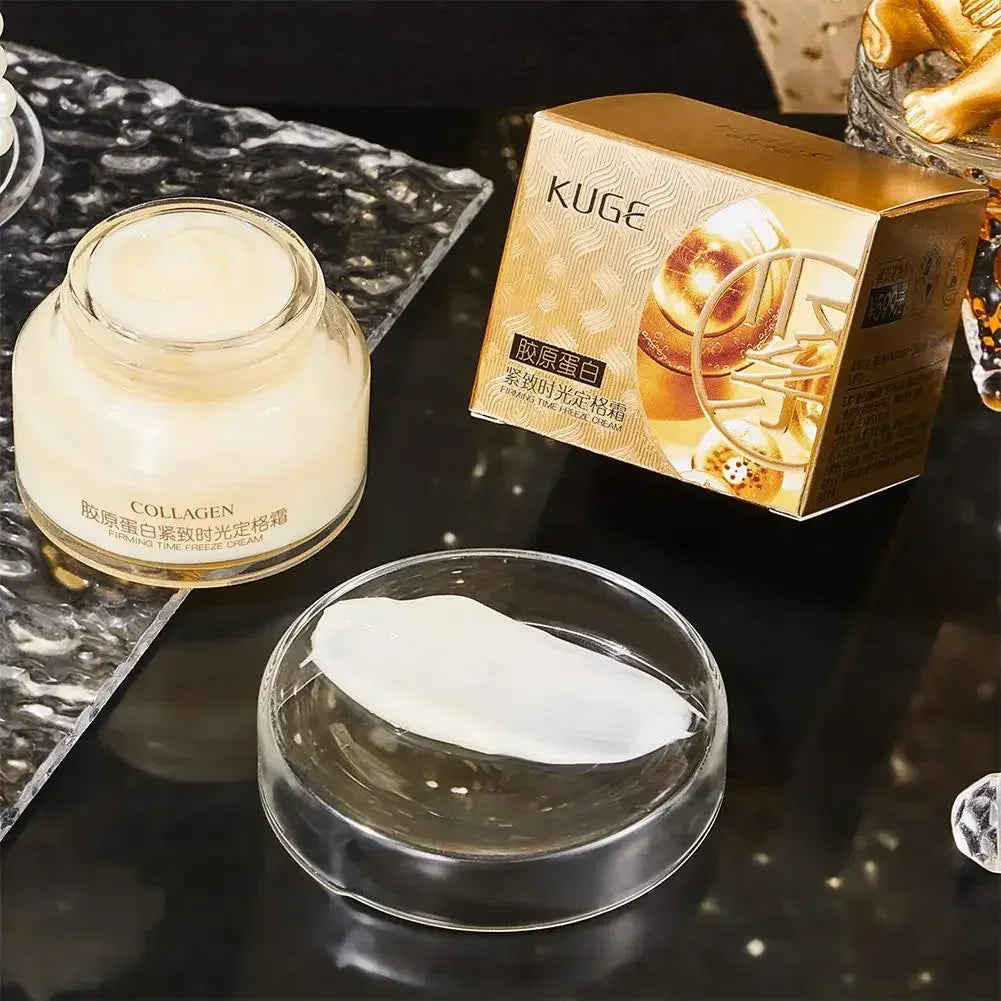 Crème Visage Collagène Lifting Raffermissante - Hydratante Illuminante Anti-Rides Ridules Éclaircissante