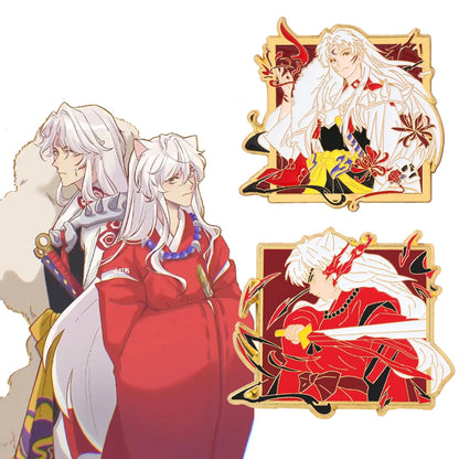 Pin's Émaillé Inuyasha Sesshoumaru – Broche Badge Décoration Unisexe