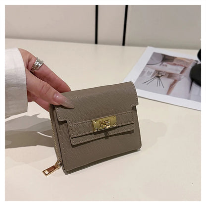 Portefeuille Femme Rétro Grande Capacité - Tri-Fold Multi-Cartes Multi-Fonctions