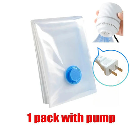 Sacs de Compression Sous Vide Réutilisables – 4 Tailles, Pompe en Option
