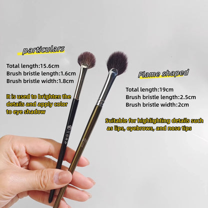 Pinceau Highlighter Éventail Arc Circulaire - Poudre Blush Détails Illuminateur Visage Professionnel Beauté