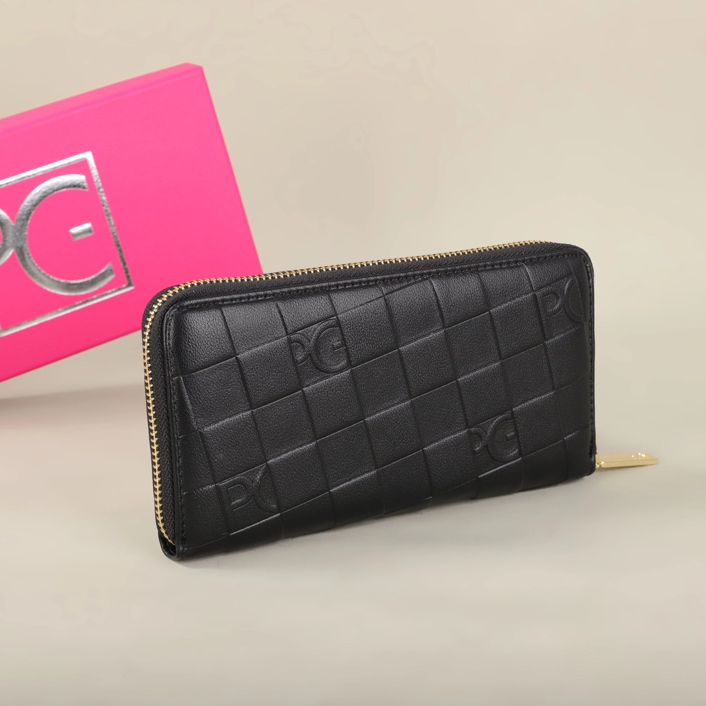 Portefeuille Femme Grande Capacité - Pochette Rectangulaire avec Zip pour Soirée