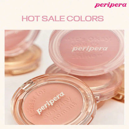 Blush K-Beauty Calm Pink - Poudre Mate Fine Joues Longue Tenue Non-Cakey Maquillage Nude Coréen