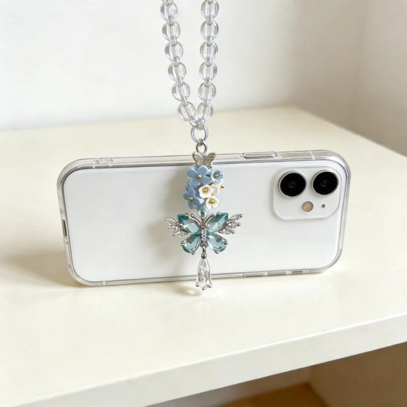 Porte-Clés Papillon 3D Style Chinois – Charm Sac Téléphone Élégant