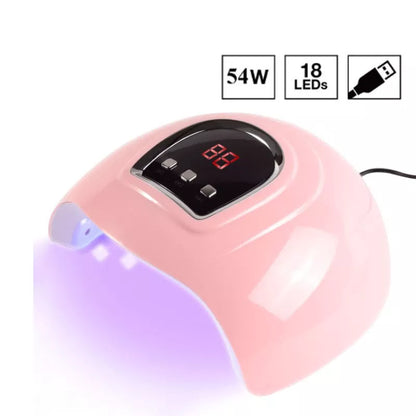 Lampe UV LED Ongles 18 LEDs Séchoir Gel Polish - Détection Auto Manucure Pédicure Portable