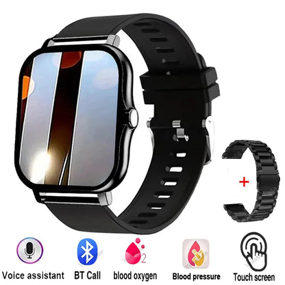Montre Connectée Sport 2025 — Suivi Santé, Appels Bluetooth, Unisexe
