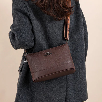 Sac à Main Femme Cuir PU 3 Poches - Grand Tote Bag Crossbody Imprimé Fashion