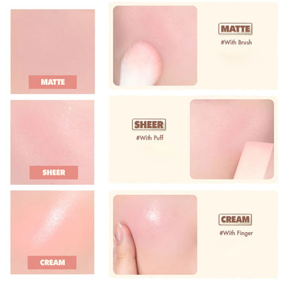 Blush rom&nd Better Than Cheek Peach Chip - Poudre Fine Modulable Sans Retombées Effet Naturel K-Beauty