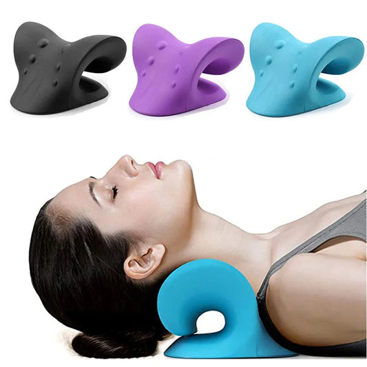 Cervical Curvature Corrector Massage Pillow - Cervical Traction Device for Neck Pain