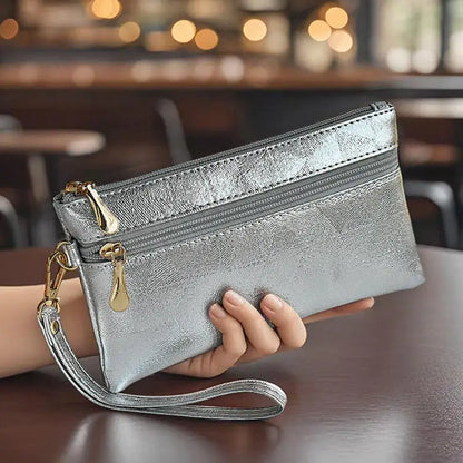 Portefeuille Long Femme Grande Capacité - Pochette Zip avec Compartiment Téléphone