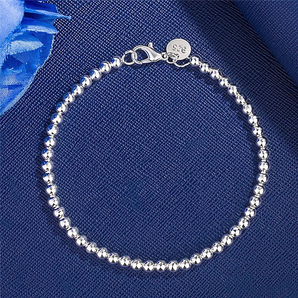 Bracelet Chaîne Argent Sterling 925 — Élégant et Minimaliste, 20 Coloris