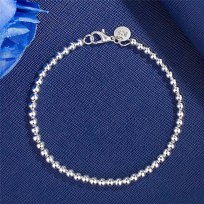 Bracelet Chaîne Argent Sterling 925 — Élégant et Minimaliste, 20 Coloris