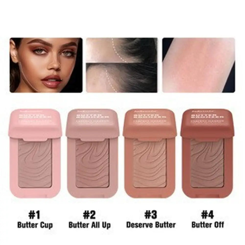 Crème Bronzante Contouring Butter - Palette Maquillage Naturel Texture Soyeuse Longue Tenue Sculptant